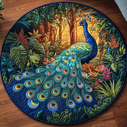 Opulent Plumage Quilted Round Mat NCU0DV3376
