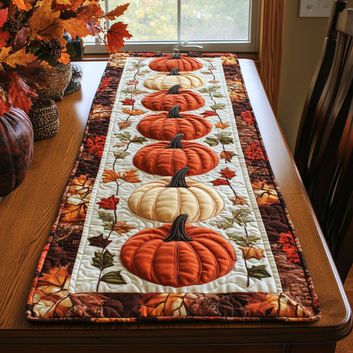 Orchard Breeze Quilted Table Runner NCU0DK1316