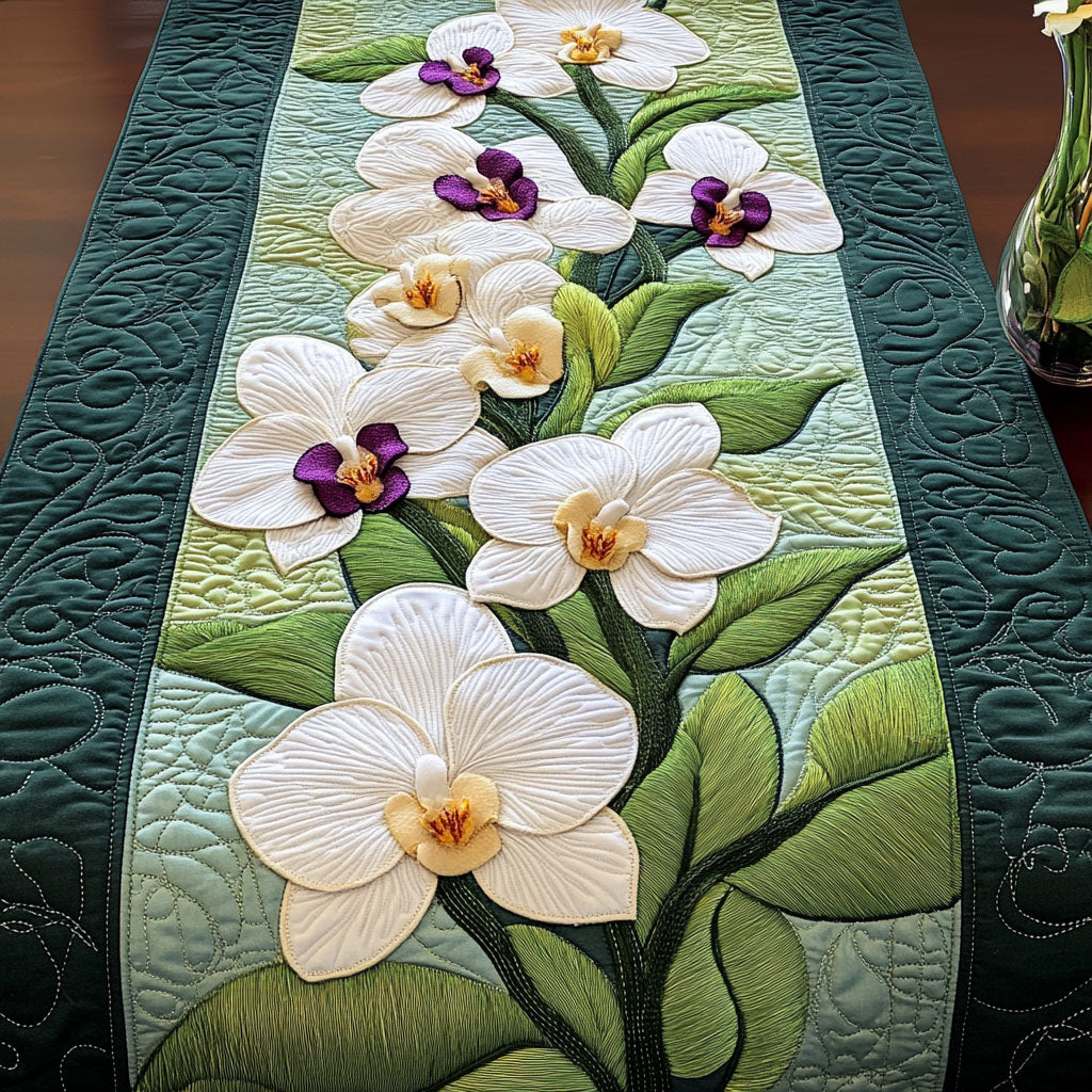 Orchid Bliss Quilted Table Runner NCU0NT4634