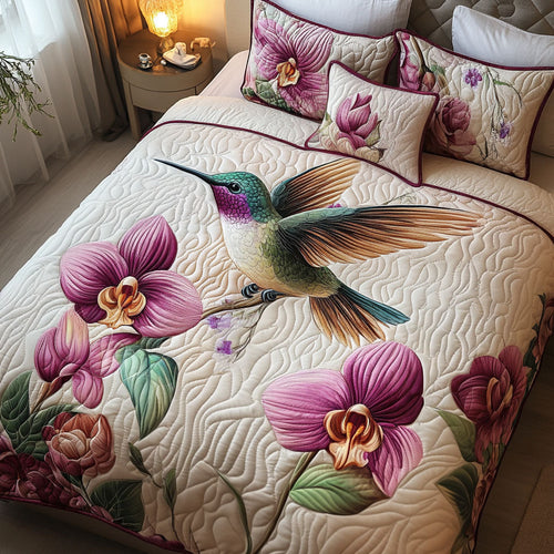 Orchid Serenade 3-Piece Quilted Bedding Set NCU0NT4805