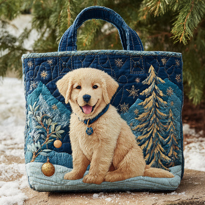 Ornament Golden Retriever Quilted Tote Bag NCU0HH210