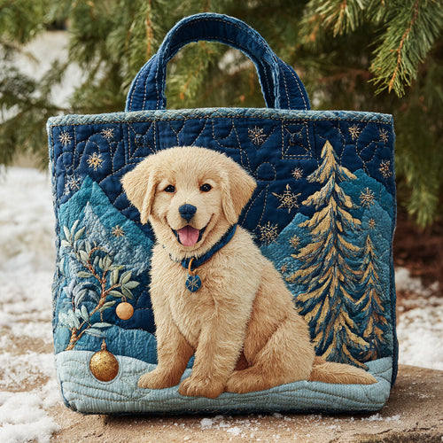 Ornament Golden Retriever Quilted Tote Bag NCU0HH210