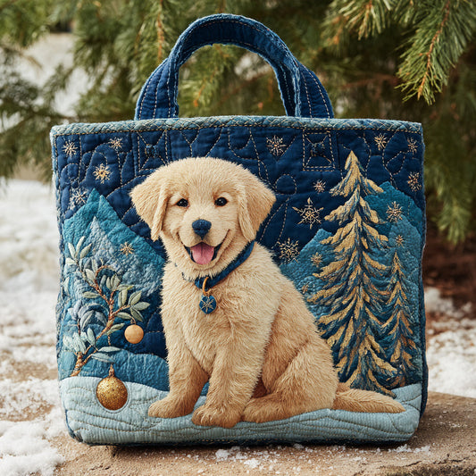 Ornament Golden Retriever Quilted Tote Bag NCU0HH210