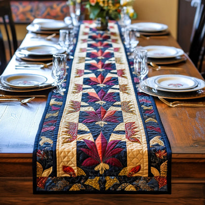 Ornate Lily Quilted Table Runner NCU0PT3649