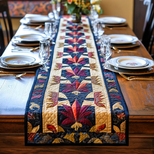Ornate Lily Quilted Table Runner NCU0PT3649
