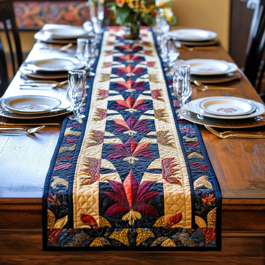 Ornate Lily Quilted Table Runner NCU0PT3649