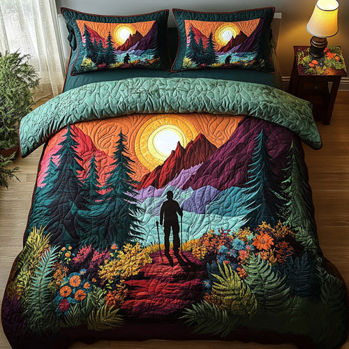 Outdoor Odyssey 3-Piece Quilted Bedding Set NCU0DV7820