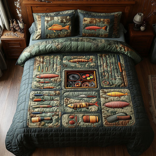 Outdoor Paradise 3-Piece Quilted Bedding Set NCU0PT6022