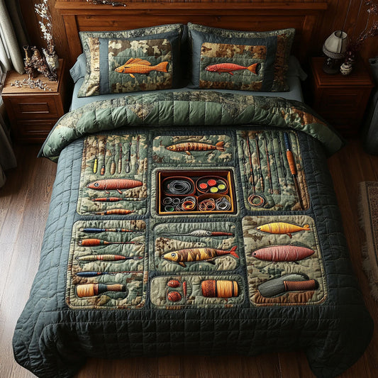 Outdoor Paradise 3-Piece Quilted Bedding Set NCU0PT6022