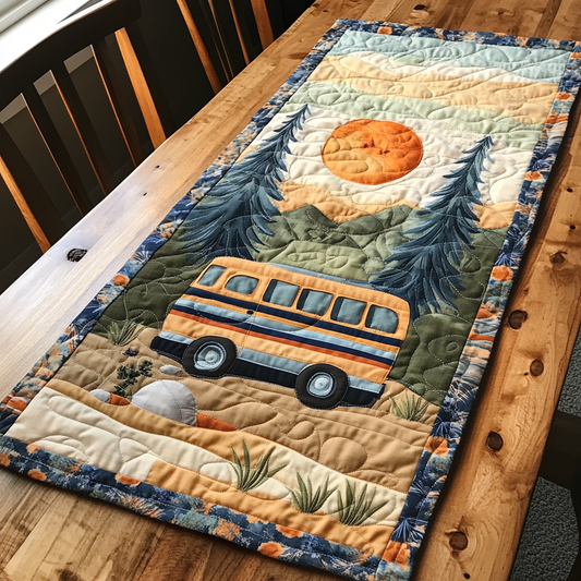 Outdoor Retreat Quilted Table Runner NCU0DK7944