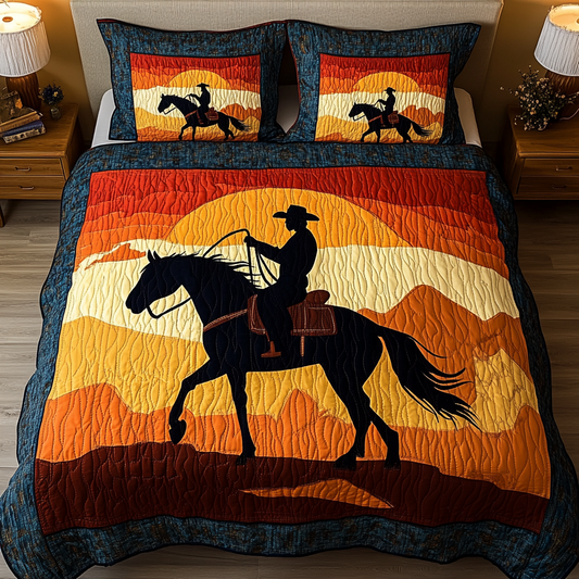 Outlaw Soul 3-Piece Quilted Bedding Set NCU0DK6755