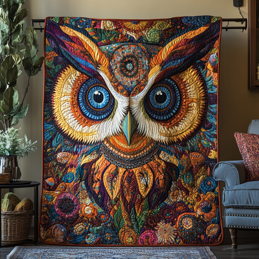 Owl Native Quilted Blanket NCU0DK368