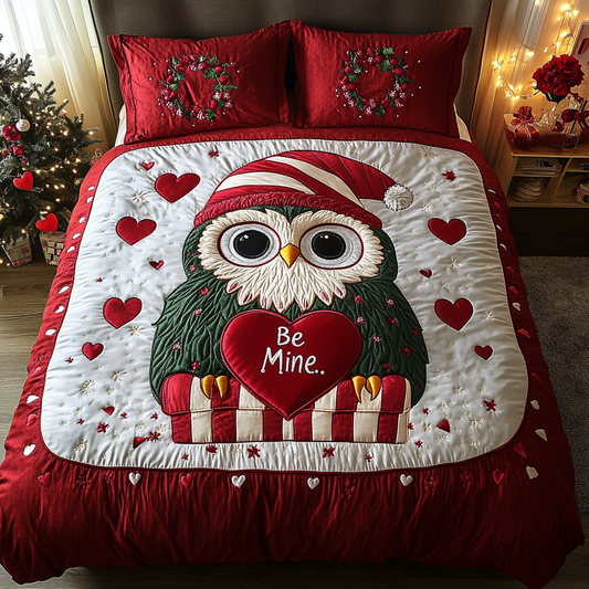 Owl Always Love You 3-Piece Quilted Bedding Set NCU0DK3201