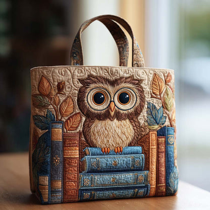 Owl Chapter Quilted Tote Bag NCU0TD166