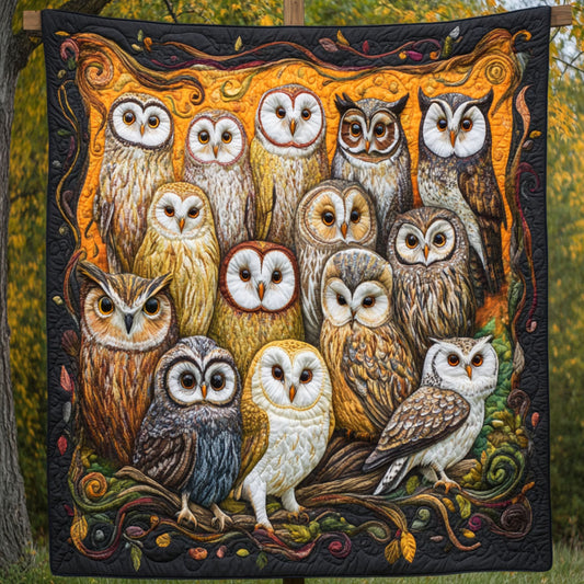 Owl Clan Quilted Blanket NCU0NT6453