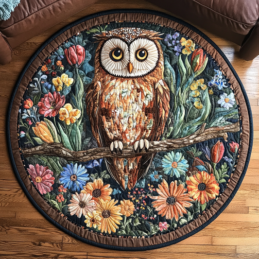 Owl Dreams Quilted Round Mat NCU0VH4775