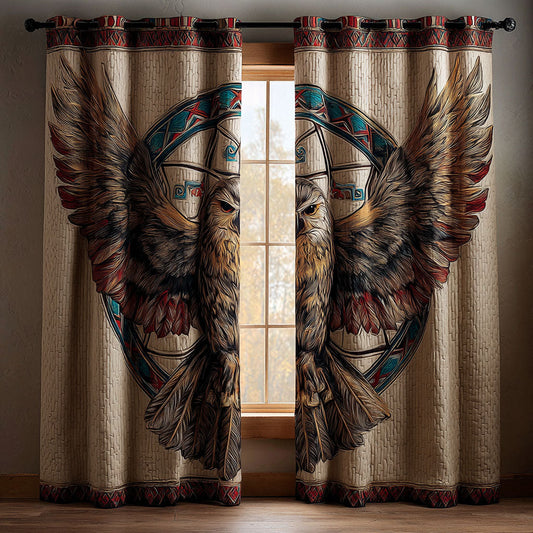 Owl Echo Quilted Curtains NCU0DK11756