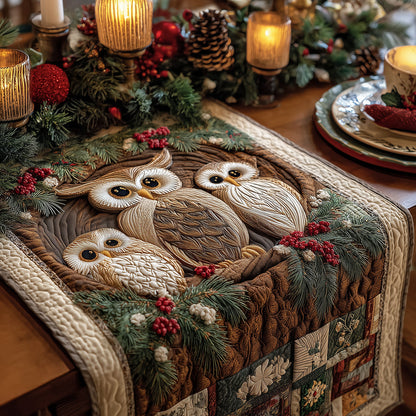 Owl Eve Quilted Table Runner NCU0TH3411