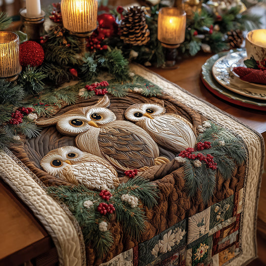 Owl Eve Quilted Table Runner NCU0TH3411