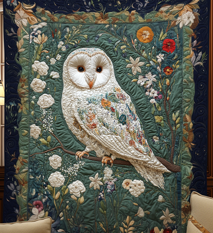 Owl Garden Quilted Blanket NCU0DV590