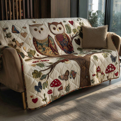 Owl Garden Quilted Sofa Cover NCU0PT10944