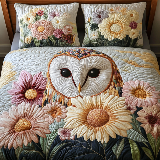 Owl Haven Quilted Bedding Set NCU0DK6452