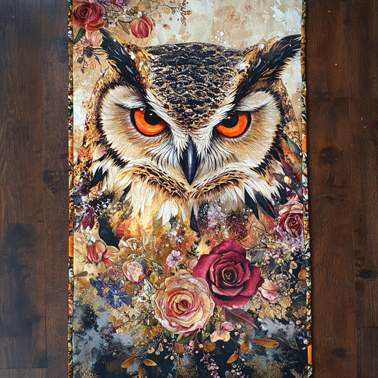 Owl Haven Quilted Table Runner NCU0DK4173