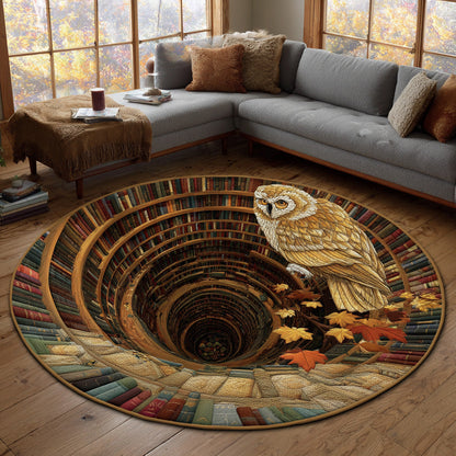 Owl Keeper Well Quilted Round Mat NCU0DV7864