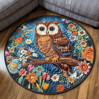 Owl Magic Quilted Round Mat NCU0VH4778