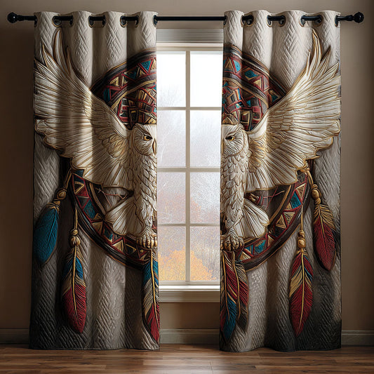 Owl Spirit Quilted Curtains NCU0DK11755