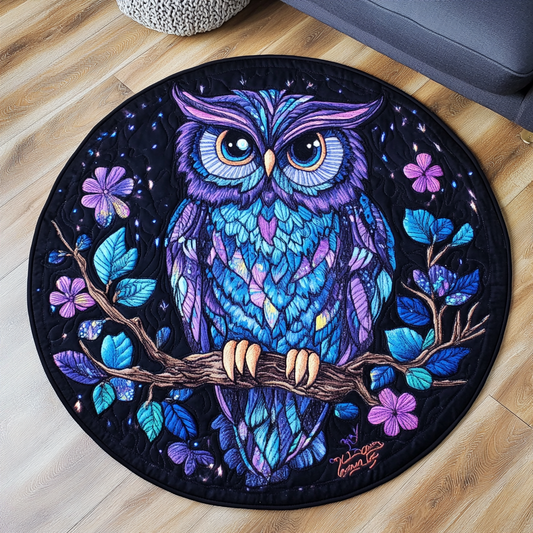 Owl Spirit Quilted Round Mat NCU0DK7921