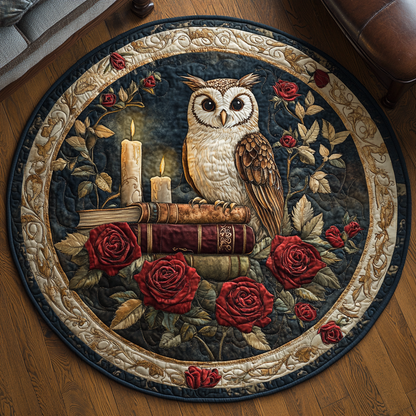 Owlsome Vibes Quilted Round Mat NCU0DV3320