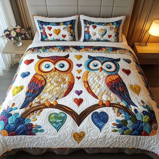 Owlways Yours 3-Piece Quilted Bedding Set NCU0PT2876