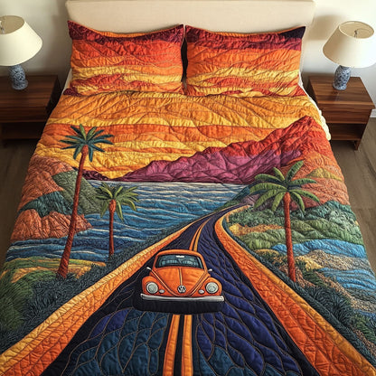 Pacific Escape 3-Piece Quilted Bedding Set NCU0NT6114