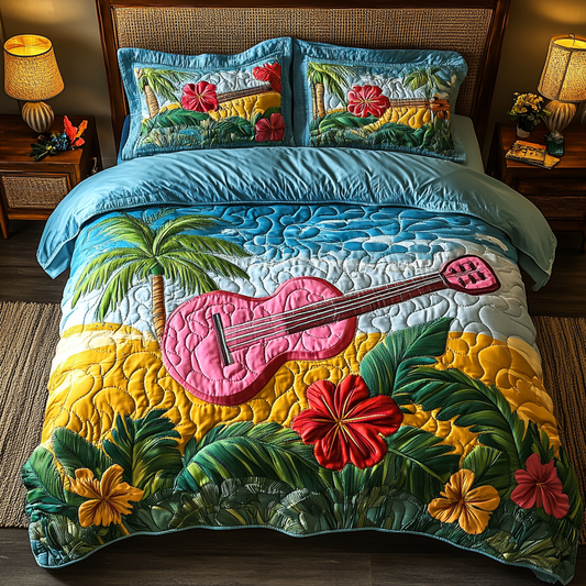 Pacific Harmony 3-Piece Quilted Bedding Set NCU0DK5879