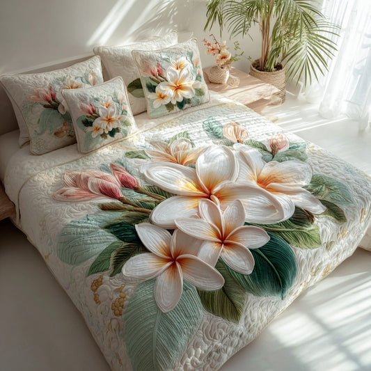 Pacific Petal 3-Piece Quilted Bedding Set NCU0VL3570