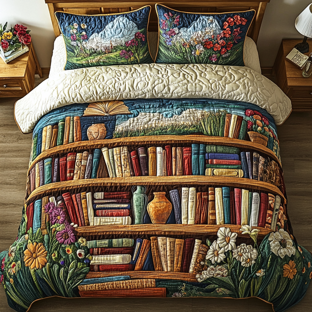 Page Perch 3-Piece Quilted Bedding Set NCU0DK4933