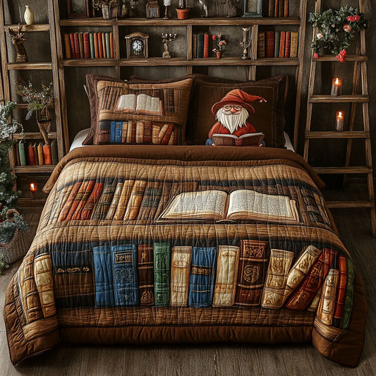 Pages and Potions 3-Piece Quilted Bedding Set NCU0PT3184