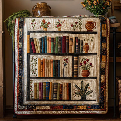 Pages in Bloom Quilted Blanket NCU0PT5958