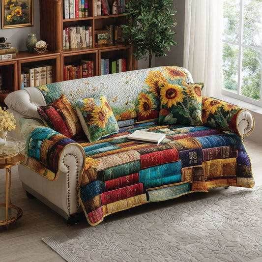 Pages of Comfort Quilted Sofa Cover NCU0PT9941