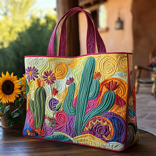 Painted Dunes Quilted Tote Bag NCU0VL2794