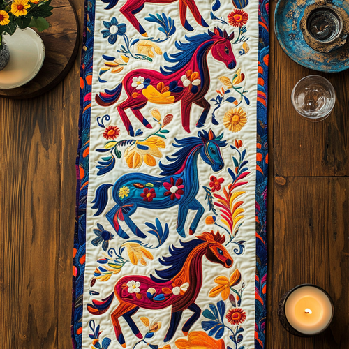 Painted Hooves Quilted Table Runner NCU0VH4931
