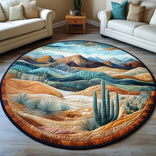 Painted Sands Quilted Round Mat NCU0PT5499
