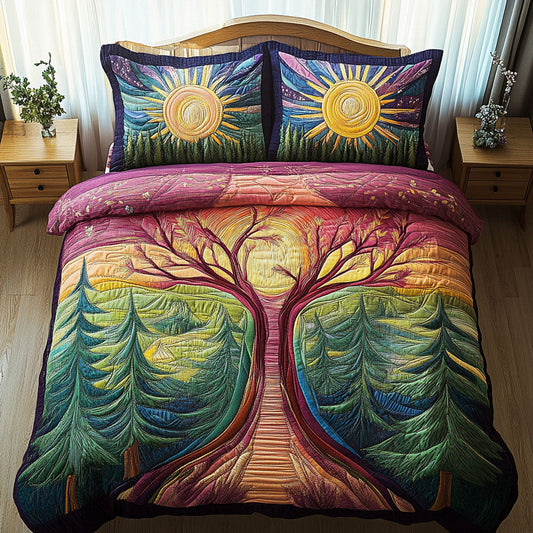 Palette of Nature 3-Piece Quilted Bedding Set NCU0PT3901