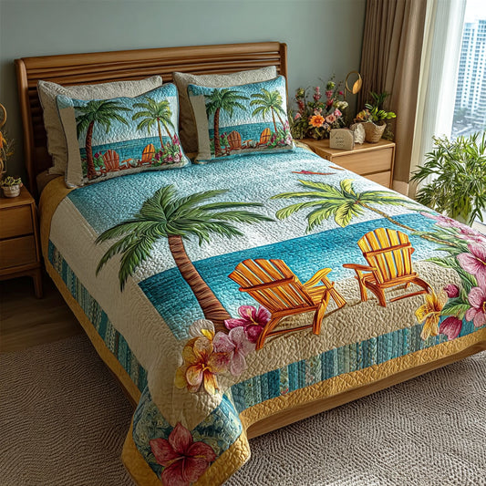 Summer 3-Piece Quilted Bedding Set NCU0VT379