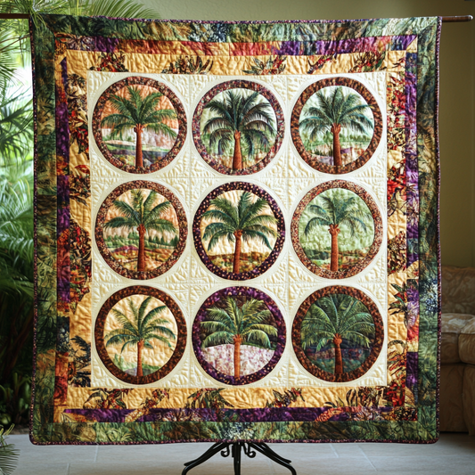 Palm Horizon Quilted Blanket NCU0VH5068
