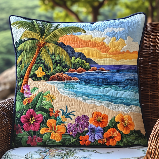 Aloha Bloom Quilted Pillow Case NCU0VL1753