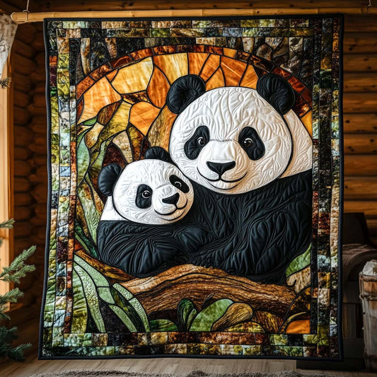 Panda Cuddle Quilted Blanket NCU0XD611