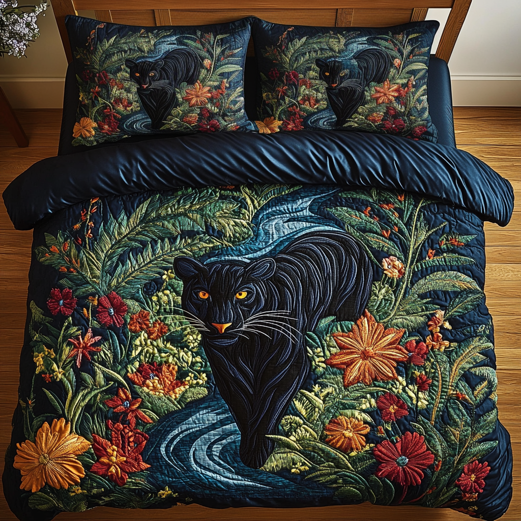 Panther Creek Wilderness 3-Piece Quilted Bedding Set NCU0VL1206