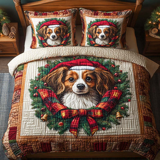 Papillon Winter Star 3-Piece Quilted Bedding Set NCU0XD672